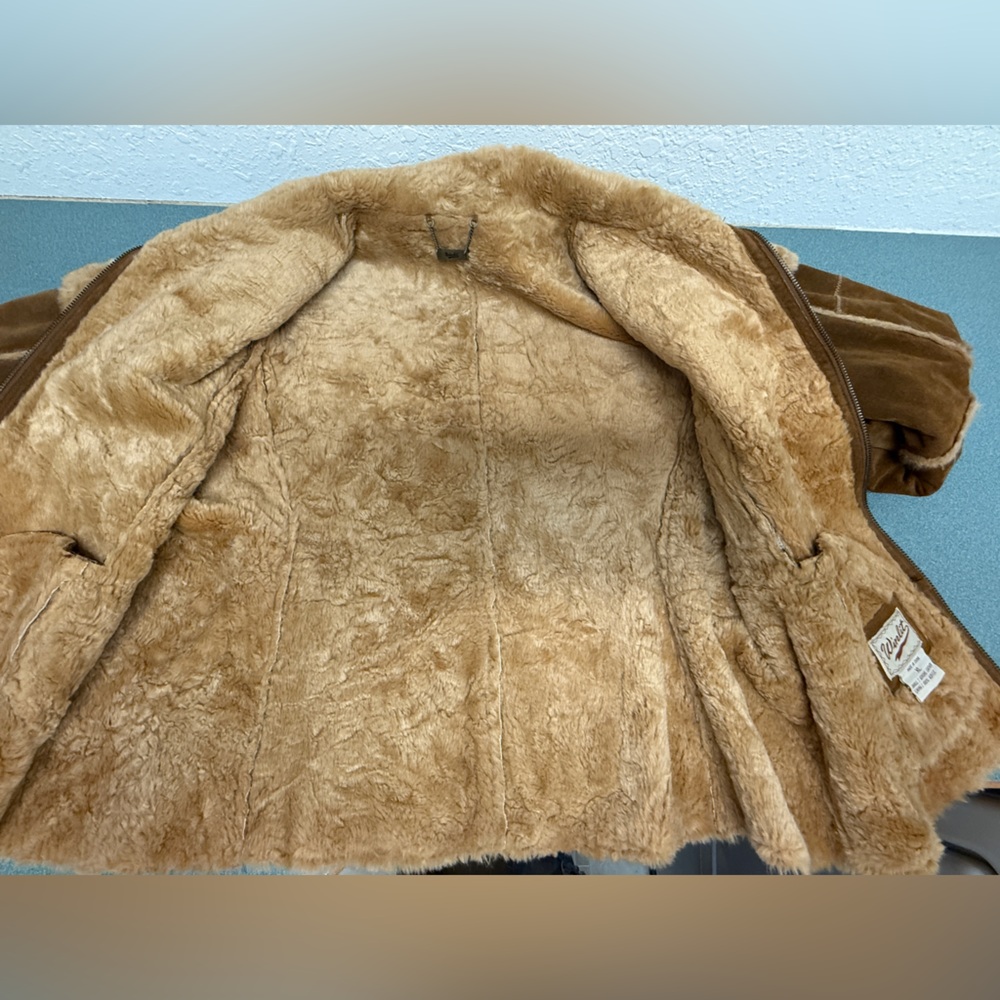 Winlit Genuine Leather Faux Fur Trim Jacket Women’s XL Brown - Picture 6 of 10